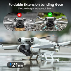 STARTRC Mini 3 Pro Accessory Set, 7 in 1 Waterproof Bag, HD Glass, Filter, Propeller Holder, Propeller Guard, Lanyard, Landing Gear for DJI Mini 3 Pro Drone (Without Drone and Controller)