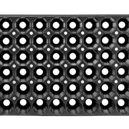 BigDean 4X Growing Tray Pro 60 Planting Holes Ø 4.7 cm &amp; Saucer Planting Tray Growing Tray Potting Tray 53 x 31 cm