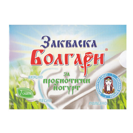 Yogurt ferment "BOLGARI" - 7 sachets of freeze-dried starter cultures for yogurt with Lactobacillus rhamnosus