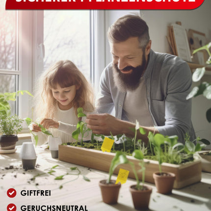 PIC Yellow Stickers for Fungus Gnats - 60x yellow stickers against fungus gnats, effective yellow trap for fungus gnats and against small flies in potting soil, alternative to nematodes against fungus gnats