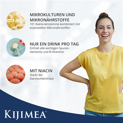 Kijimea Life – Holistic nutrient supply, designed from the gut | With 101 microculture strains, valuable vitamins, proteins, and minerals