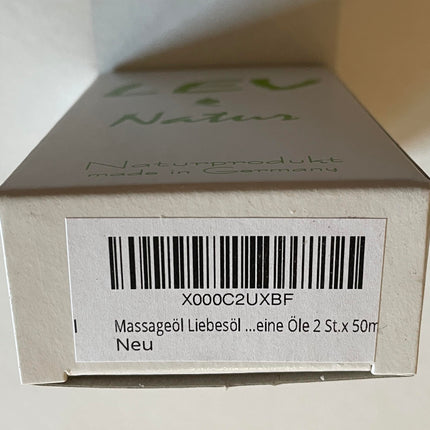 Lev-Natur Massage Oil Love Oil Gift Set Erotic Oil, natural product directly from the manufacturer, only high-quality natural oils 2 pcs. x 50ml