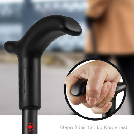Rebotec Simplex walking stick with Fritz handle