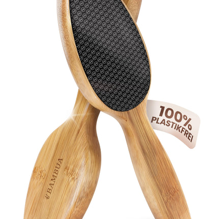 BAMBUA Callus Remover - (100% plastic-free) Highly effective callus file with nano glass - For foot care for beautiful feet - Callus rasp - Premium callus planer for removing calluses on the feet