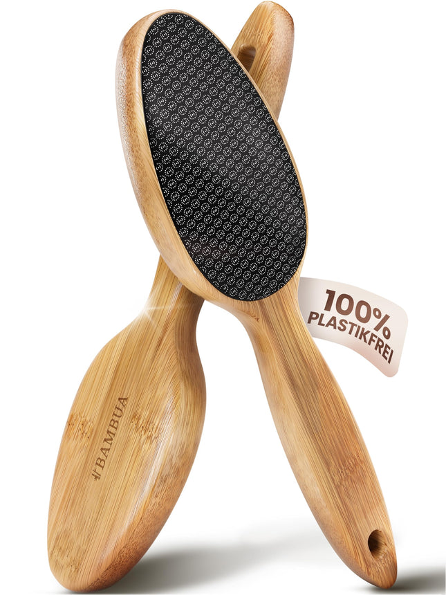 BAMBUA Callus Remover - (100% plastic-free) Highly effective callus file with nano glass - For foot care for beautiful feet - Callus rasp - Premium callus planer for removing calluses on the feet