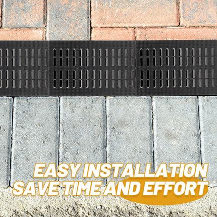 TOVINANNA Outdoor Drain Grate, Plastic, Square Drain Grate, Rainwater, 20 x 30 cm Drain Grate Drain Grate Drain Pipes Fittings