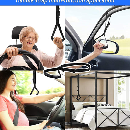 Car Grab Handle for Elderly Car Grab Handle Car Door Handle Multifunctional Handle Car Door Lock Handle for Seniors and Disabled (Blue)