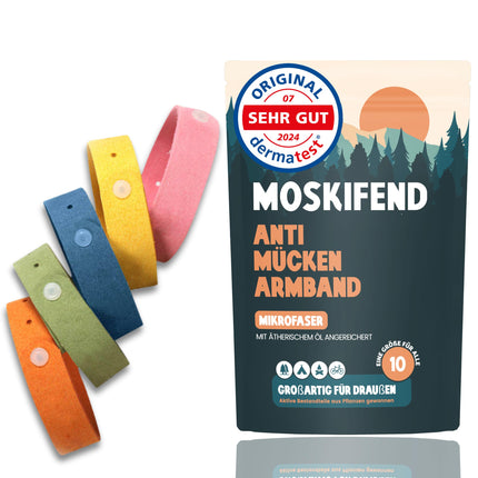 Mosquito repellent bracelet - mosquito insect protection (vacation must-haves - camping gadgets, travel gadgets) for children and adults against mosquitoes