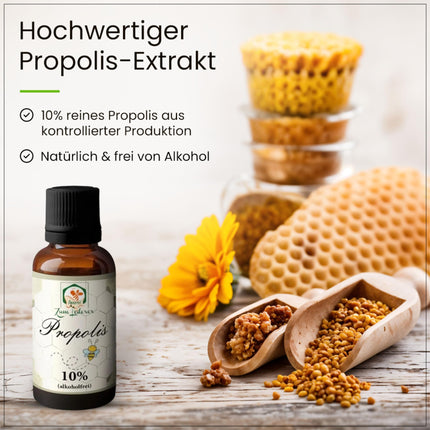 Propolis drops without alcohol, also suitable for children and animals – 30ml – Pure propolis extract from beekeepers in Germany – no additives