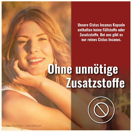 Cistus Incanus Capsules - 180 Capsules - 860mg per daily dose - Vegan - Rockrose Capsules - Cystus