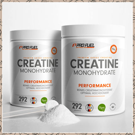 Creatine Monohydrate Powder 1kg / 1000g pure creatine monohydrate in micronized quality - optimally high-dose creatine monohydrate - creatine powder without additives, 100% vegan - 292-day supply