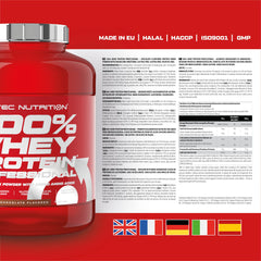 Scitec Nutrition 100% Whey Protein Professional - Fortified with additional amino acids and digestive enzymes - Gluten-free - Palm oil-free, 2.35 kg, Chocolate