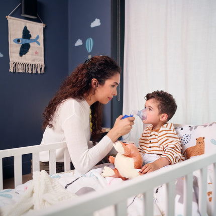 OMRON X102 Total 2-in-1 Inhaler with Nasal Shower - Inhaler for adults and children; for the effective treatment of respiratory diseases, allergies, and colds; with high-quality accessories
