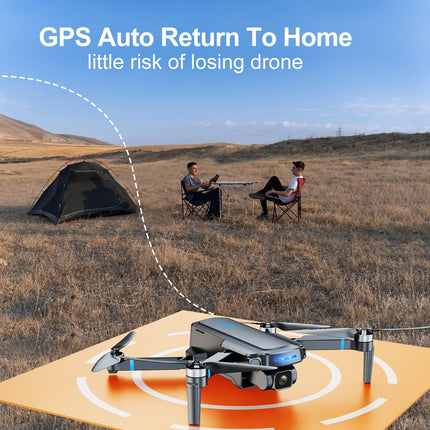Loolinn | Drone with 4K camera as a gift for advanced beginners - GPS drone, 40 minutes flight time, 4K UHD camera, supports panorama and time-lapse recordings, under 250g - gift idea