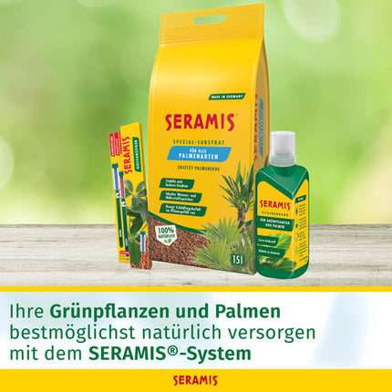 Seramis Vital Food for Green Plants and Palms, 500 ml – Plant fertilizer for optimal growth, liquid fertilizer with practical dosing aid, green