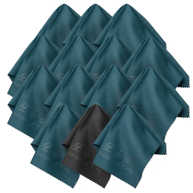 Glasses cleaning cloths in a pack of 14 - microfiber cloths in special size 20x20cm