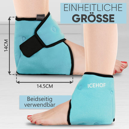 ICEHOF cooling pads ankle - cooling bandage ankle - ankle bandage with cooling gel cold therapy ankle rheumatism chemotherapy ankle pain ankle bandage ankle bandage OneSize (1 pc.)