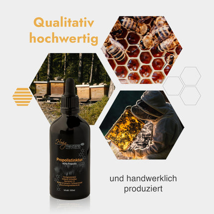 Honigmeisterei Propolis Tincture 100ml with 40% natural propolis, in the best quality from Black Forest beekeeping, propolis drops without additives