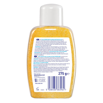 Scholl Vitalizing Foot Bath - Foot Care Bath with Natural Salt Crystals and Urea - Bath Additive for Foot Baths - with Deodorant Active Ingredient - for All Skin Types - 275 g