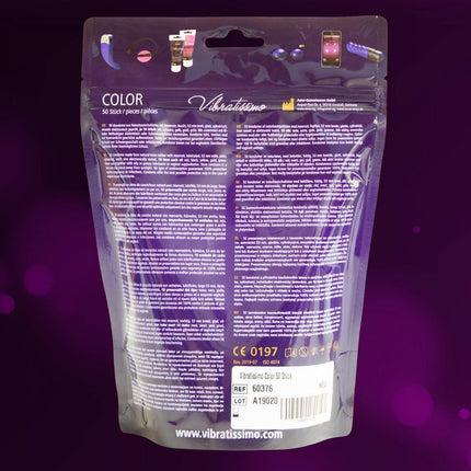 VIBRATISSIMO Color Condoms 100-Pack I Realistic &amp; Extra Moist I Condoms for Men I Colorful Contraception for Men I Pack in Red, Black, Green, Yellow, Gold