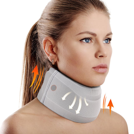Neck Brace for Neck Pain and Support, Soft Neck Support Relieves Spinal Pain and Pressure for Women and Men, Foam Cervical Collar (M, 8.7 cm Deep Collar)
