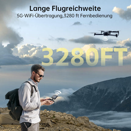 CHUBORY X10 PRO GPS Drone with 4K UHD Camera for Adults, 90 Minutes Flight Time, 1000 Meters Control Range, Auto Return, Follow Mode, Brushless Motor, 5G RC Quadcopter for Beginners