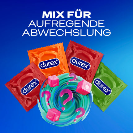 Durex Surprise Me Condom Mix – Mix with 4 different condom varieties to try – 30-pack (1 x 30 pieces)