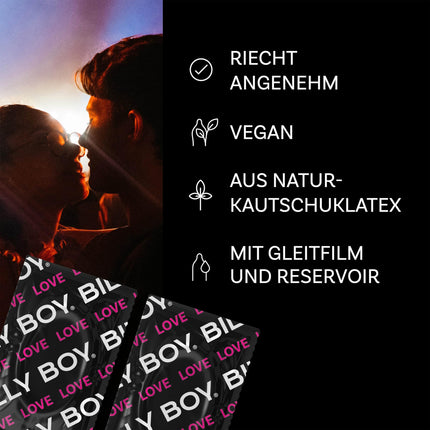 BILLY BOY Condoms Longer Love 100s | 52 mm | Condoms for a longer and more intense experience | (1 x 100 pieces)