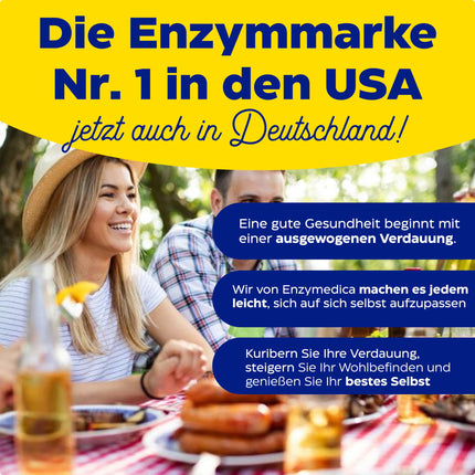 Enzymedica - Digest Gold, fast-acting enzyme formula, reduces gas and bloating, improves nutrient absorption and energy, gluten-free, dairy-free, vegetarian, 90 capsules