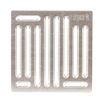 ScarMaxx - Yard drain 250x250 mm - Floor drain with dirt trap bucket, with connection for KG pipes of various sizes - Plastic floor drain - Galvanized grid