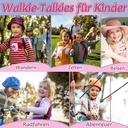 2PCS Walkie Talkies Children, Unicorn Gifts for Girls Toys from 3 4 5 6 Years Gifts Girls Outdoor Games for Children Walkie Talkie Children's Toys Christmas Gift Ideas Unicorn Toys