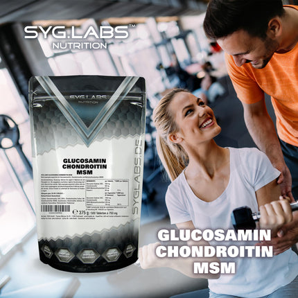 Glucosamine Chondroitin MSM + Vitamin C high dose - 500 tablets for 4 months