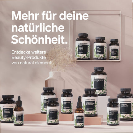 Vegan hyaluronic acid – 500 mg hyaluronic acid/capsule – 90 capsules for 3 months – 500–700 kDa – high dosage, no additives – produced in Germany &amp; laboratory-tested