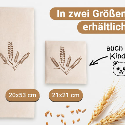 ZOLLNER grain pillow large - microwave-safe heat pad - against tension in the neck and shoulders or colic - natural wheat grains - removable, washable cover - 20 x 53 cm