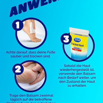 Scholl Active Repair K+ Cracked Heel Cream for rough, dry, and cracked heels – with 25% urea and keratin – effective from day one – 1 x 60 ml Foot Cream