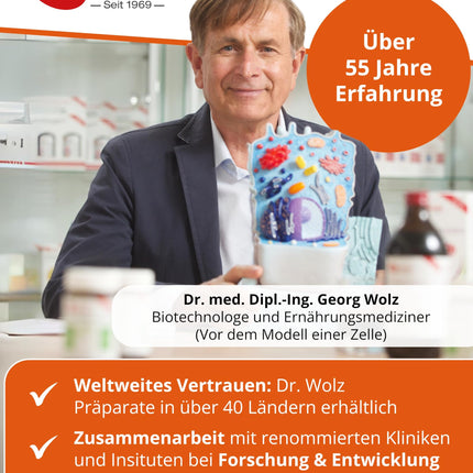 Dr. Wolz KinderImmun* 65g Powder - Active Complex for Immune System* &amp; Growth** - Immune Complex with Vitamin C from Acerola Cherry - Vitamins, Minerals &amp; Trace Elements - Vegetarian