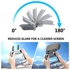 STARTRC 3-IN-1 RC 2 Controller Sunhood Cover for DJI Mini 4 Pro, for DJI RC 2 Lanyard Strap, for Dji Mini 4 Pro Drone Controller Screen Protector, for DJI Mini 4 Pro Accessories