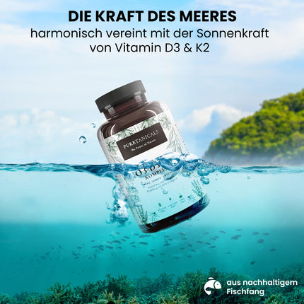 Omega 3 + Vitamin D3, K2 MK7 All-Trans microencapsulated - Premium Essentials O3-D3-K2 high-dose - Fish oil with essential EPA &amp; DHA fatty acids | Fish Oil Omega3 Fish Oil Drops | 240 Capsules