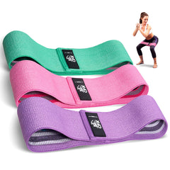 CFX Resistance Hip Bands, Fitness Bands Set Yoga Belt in 3 Tensile Strengths Training Band Yoga Band AS Resistance and Support for Leg Training, Strength Training and Pull-ups