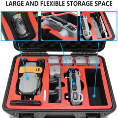 FPVtosky Case for DJI Air 3S /3 Drones/Fly More Combo, Waterproof Air 3 /3S Hard Case Bag Accessories, Compatible with DJI RC 2/RC-N2/RC Pro with Protective Case, Up to 8 Batteries