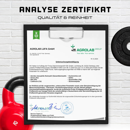 HMB - 500 g Powder - High Purity - Beta-Hydroxybetamethylbutyrate Amino Acid - Laboratory Tested - Vegan
