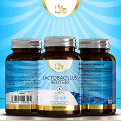 LN Lactobacillus Reuteri | 90 Probiotic Lactobacillus Reuteri Capsules – 5 Billion CBU L-Reuteri per Serving | High-Dose L-Reuteri Supplement | GMO-, Gluten-, and Allergen-Free