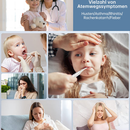 Hygelink Nebulizer Inhaler Set for Children and Adults, Portable Inhaler for Respiratory Diseases, 2H Long Runtime, 30dB Quiet, with Mouthpiece and 2 Masks