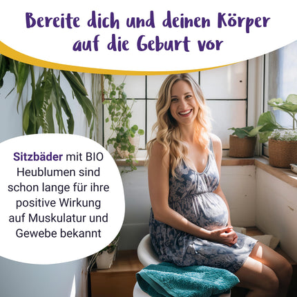 100% ORGANIC Hayflower Sitz Bath for Pregnancy | Hayflower bath for birth preparation from the 37th week of pregnancy - PregniVital®