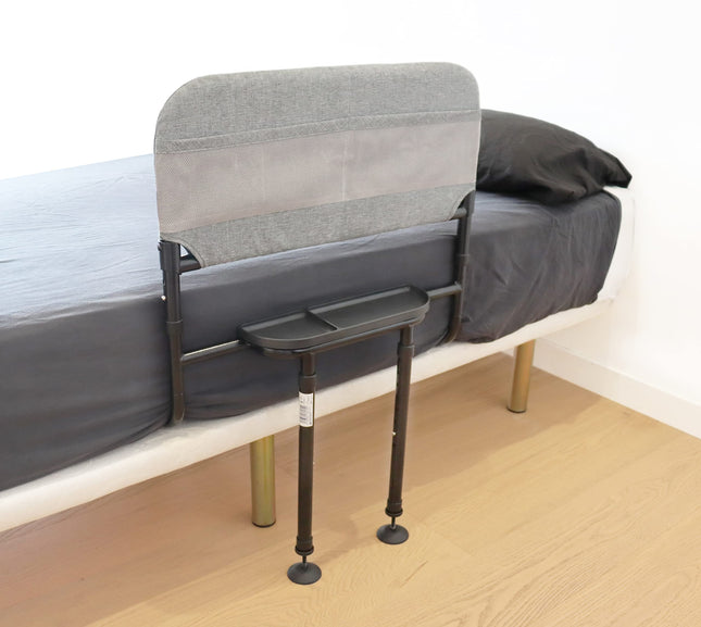 KMINA - Bed rail fall protection for seniors 145 kg, adjustable stand-up aid, older adults, grab bar bed railing