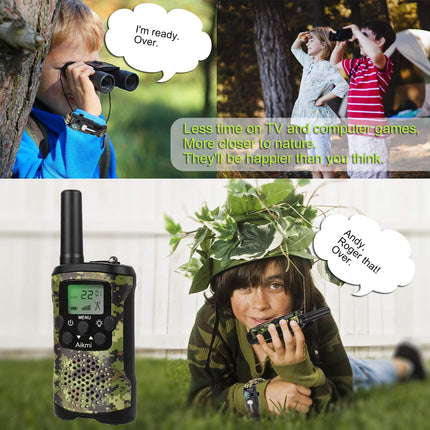 Toys 4-12 Years Boy Walkie Talkies for Children 8 Channel Radio with LCD Flashlight Adventure Camping Outdoor Toy Birthday 5 6 7 8 Years Boy Gift