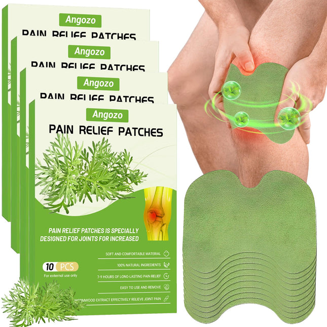 Pain Relief Patch - 40 Pieces Pain Relief Patches Knee Wellnesstic Pain Patch, Knee Patch Against Arthritis, Pain Relief Patch Fast Acting for Knee, Back, Neck Muscle Soreness