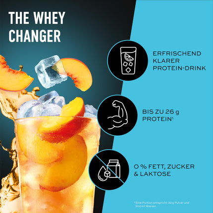 ESN ISOCLEAR Whey Isolate Protein Powder, Peach Iced Tea, 908 g, Clear Whey