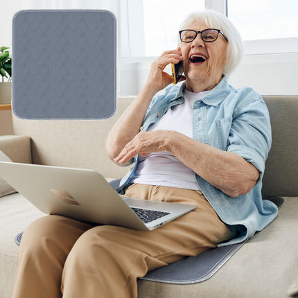 RIQINXIN waterproof incontinence seat cover 54x56 cm washable durable incontinence chair cover for armchairs, chairs, sofas, car seats, gray, set of 2