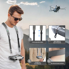 STARTRC Strap for RC 2/RC/RC Pro Controller Neck Strap Carrying Belt for DJI Mini 4 Pro/Mini 3 Pro/Mavic 3/Mini 3/Air 3S Drone Remote Controller Lanyard Accessories